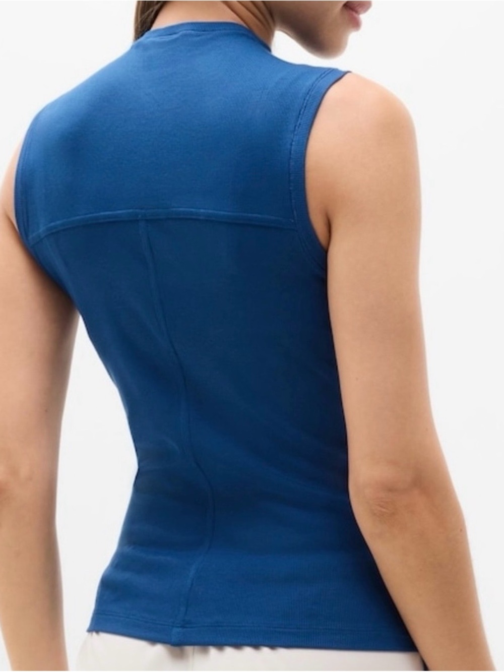 NWT Signature Rib Mock Neck Tank - Picture 2 of 3